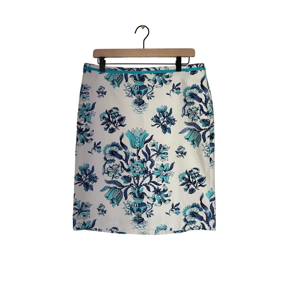 Talbots Skirt Floral Short Pencil Skirt size 12